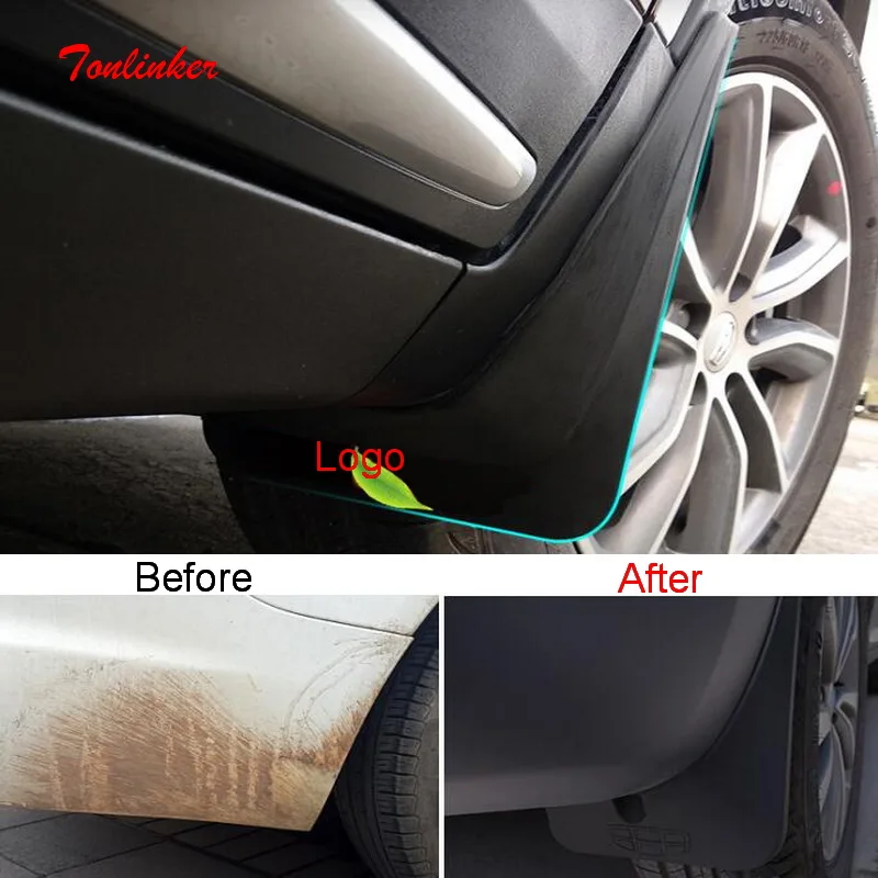 Tonlinker Exterior Car Wheel Mudguards Cover case stickers For Geely Atlas 2016-19 Car Styling 2 PCS ABS Chrome Covers sticker 
Tonlinker Exterior Car Wheel Mudguards Cover case stickers For Geely Atlas 2016-19 Car Styling 2 PCS ABS Chrome Covers sticker