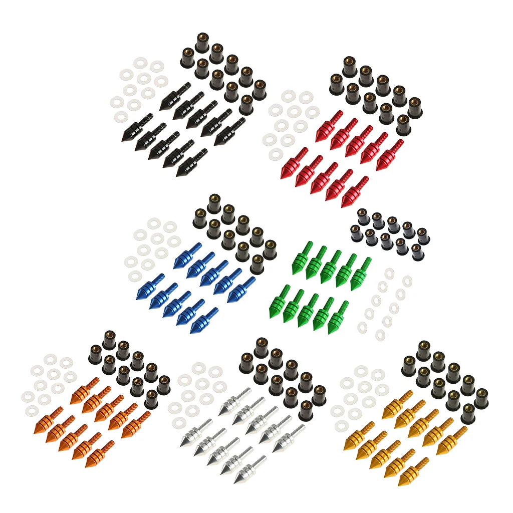10 Pcs Universal Windscreen Bolts M5 5mm Screw Well Nuts Windshield Aluminum Alloy Motorcycle Windshield Screw
10 Pcs Universal Windscreen Bolts M5 5mm Screw Well Nuts Windshield Aluminum Alloy Motorcycle Windshield Screw