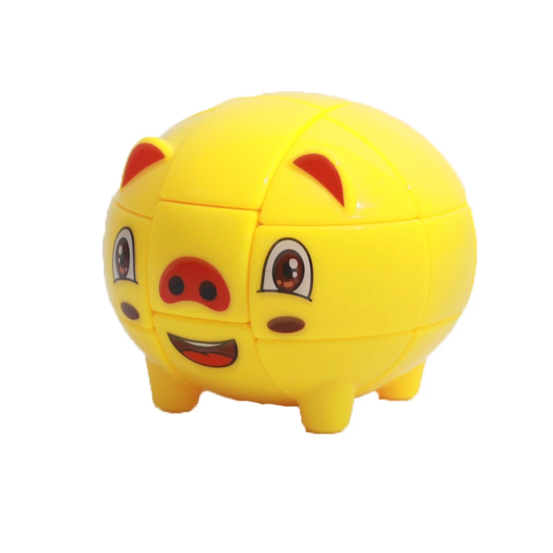 3x3x3 Cute Pig Shape Magic Cube for Beginner Early Educational Toys for Children