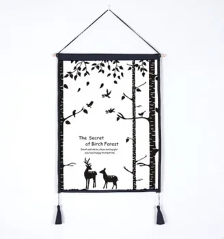 The Secert Birch Forest Elk Nordic Fabrics Cloth Art Cotton Linen Painting House Vintage Poster DIY Wall Bar Home Decor Gift
The Secert Birch Forest Elk Nordic Fabrics Cloth Art Cotton Linen Painting House Vintage Poster DIY Wall Bar Home Decor Gift
