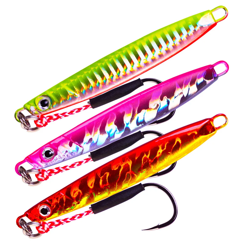 1PC Slow Jig 18G/21G/30G Jigging Lead Fish Metal Fishing Lure with/No Hook Spinner Paillette Knife Wobbler Artificial Hard Bait
1PC Slow Jig 18G/21G/30G Jigging Lead Fish Metal Fishing Lure with/No Hook Spinner Paillette Knife Wobbler Artificial Hard Bait