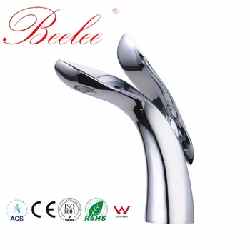 Beelee Modern Basin Mixer Faucet Bathroom Vessel Sink Taps Single Hodler Washroom Chrome Tap