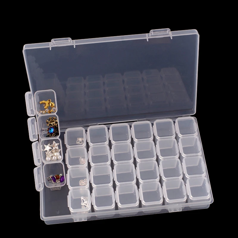 28 Grid Plastic Nail Art Decorations Storage Box Gems Glitter Empty Compartments Container Case Nail Jewelry Nails Accessories
28 Grid Plastic Nail Art Decorations Storage Box Gems Glitter Empty Compartments Container Case Nail Jewelry Nails Accessories