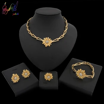 Yulaili Beautiful Flower Shape Crystal Choker Necklace Charm Bracelet Ring Stud Earrings For Women Fashion Wedding Jewelry Sets
Yulaili Beautiful Flower Shape Crystal Choker Necklace Charm Bracelet Ring Stud Earrings For Women Fashion Wedding Jewelry Sets
