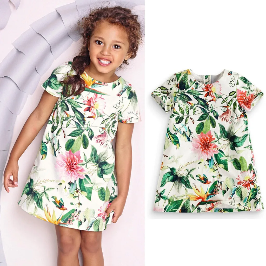 MUQGEW 2019 elegant Kids Baby Girls clothes Flower Print Princess Short Sleeve dress baby girl clothes summer vestido infantil
MUQGEW 2019 elegant Kids Baby Girls clothes Flower Print Princess Short Sleeve dress baby girl clothes summer vestido infantil