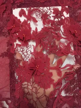 French Lace Fabric High Quality Tulle Embroidered 3D Flower Transparent French Net Lace Fabric for Lady Wedding Dress 30
French Lace Fabric High Quality Tulle Embroidered 3D Flower Transparent French Net Lace Fabric for Lady Wedding Dress 30