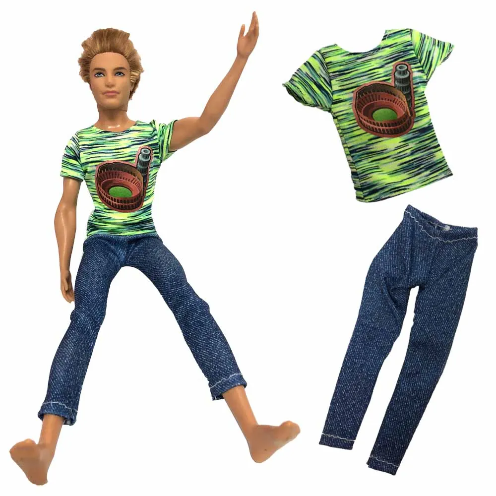 NK One Set Ken Doll Clothes Fashion Cool Short Sleeve Summer Outfit For Barbie Boy KEN Doll 30cm Doll Best Accessories Gift 065A
NK One Set Ken Doll Clothes Fashion Cool Short Sleeve Summer Outfit For Barbie Boy KEN Doll 30cm Doll Best Accessories Gift 065A