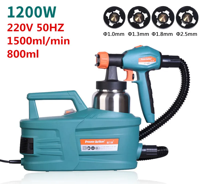 220V High Pressure Electric Spray Gun Paint Latex Spraying Machine with 4 Nozzles Y
220V High Pressure Electric Spray Gun Paint Latex Spraying Machine with 4 Nozzles Y