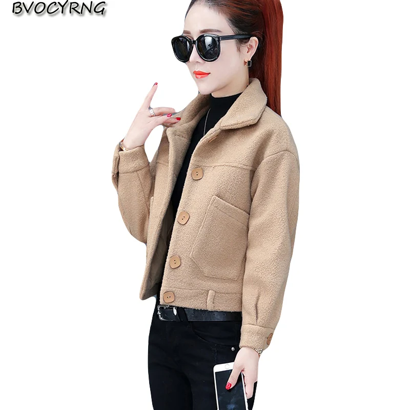 2018 autumn and winter new small jacket women's jackets short imitation lamb plush clothes slim female woolen coat tops K0933
2018 autumn and winter new small jacket women's jackets short imitation lamb plush clothes slim female woolen coat tops K0933