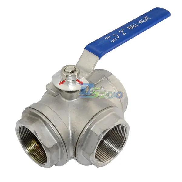 2" 3 Way Female BSPT 316 SS Type L Mounting Pad Ball Valve Vinyl Handle WOG1000
2" 3 Way Female BSPT 316 SS Type L Mounting Pad Ball Valve Vinyl Handle WOG1000