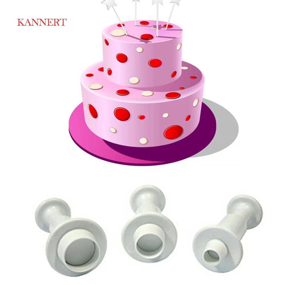 KANNERT 3PCS Round Circle Cake Biscuit Cookies Mold Cutter Plunger Fondant Sugar craft Icing Decorating Birthday Party Supplies
KANNERT 3PCS Round Circle Cake Biscuit Cookies Mold Cutter Plunger Fondant Sugar craft Icing Decorating Birthday Party Supplies
