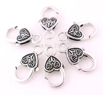 New Arrivals 100pcs a lot Heart-shaped Lobster claw clasps charms of necklace and bracelet jewelry accessory
New Arrivals 100pcs a lot Heart-shaped Lobster claw clasps charms of necklace and bracelet jewelry accessory