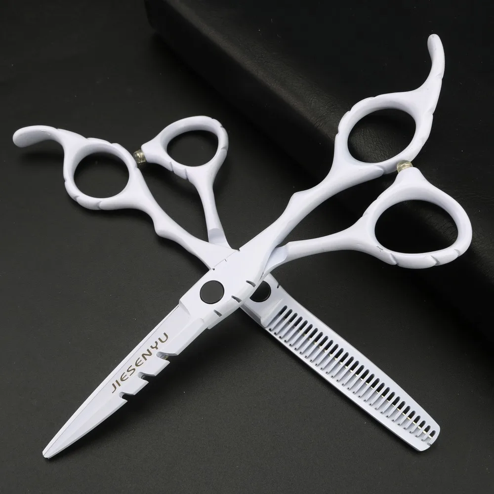 Two-color choice Black White Hairdressing Scissors Combination 6.0 Sharp Haircut Tool Comfortable and easy to use
Two-color choice Black White Hairdressing Scissors Combination 6.0 Sharp Haircut Tool Comfortable and easy to use