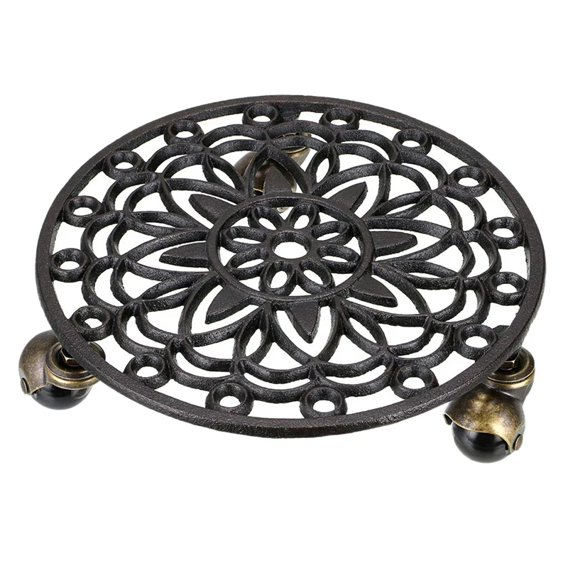 Cast Iron Plant Pallet Caddy Plant Pot With Heavy Duty Wheels Round Flower Pot Planter Trolley Casters Rolling Tray Coaster Mo
Cast Iron Plant Pallet Caddy Plant Pot With Heavy Duty Wheels Round Flower Pot Planter Trolley Casters Rolling Tray Coaster Mo