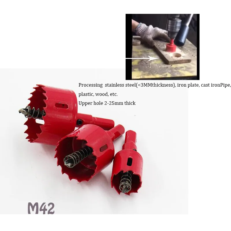 M42 bimetal woodworker drill bit board gypsum board plastic PVC tube lamp sound reaming
M42 bimetal woodworker drill bit board gypsum board plastic PVC tube lamp sound reaming