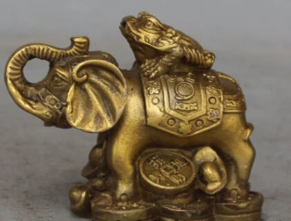 JP S0031 4" Chinese Bronze FengShui Wealth YuanBao Cicada Lucky Elephant Heffalump Statue
JP S0031 4" Chinese Bronze FengShui Wealth YuanBao Cicada Lucky Elephant Heffalump Statue