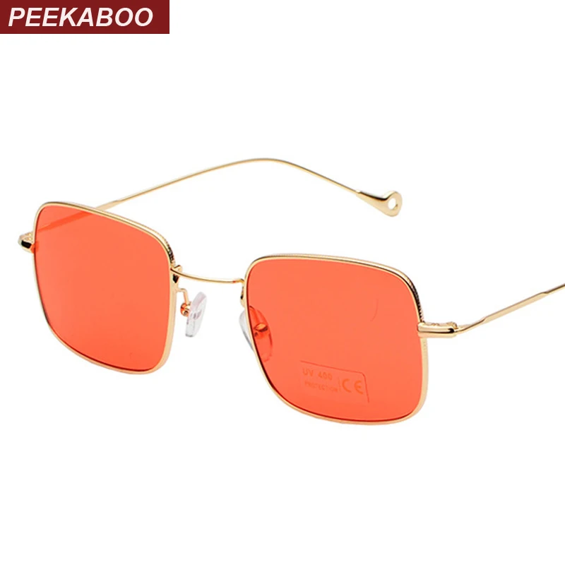 Peekaboo rectangular sunglasses men red yellow blue clear lens sun glasses for women square metal male uv400
Peekaboo rectangular sunglasses men red yellow blue clear lens sun glasses for women square metal male uv400