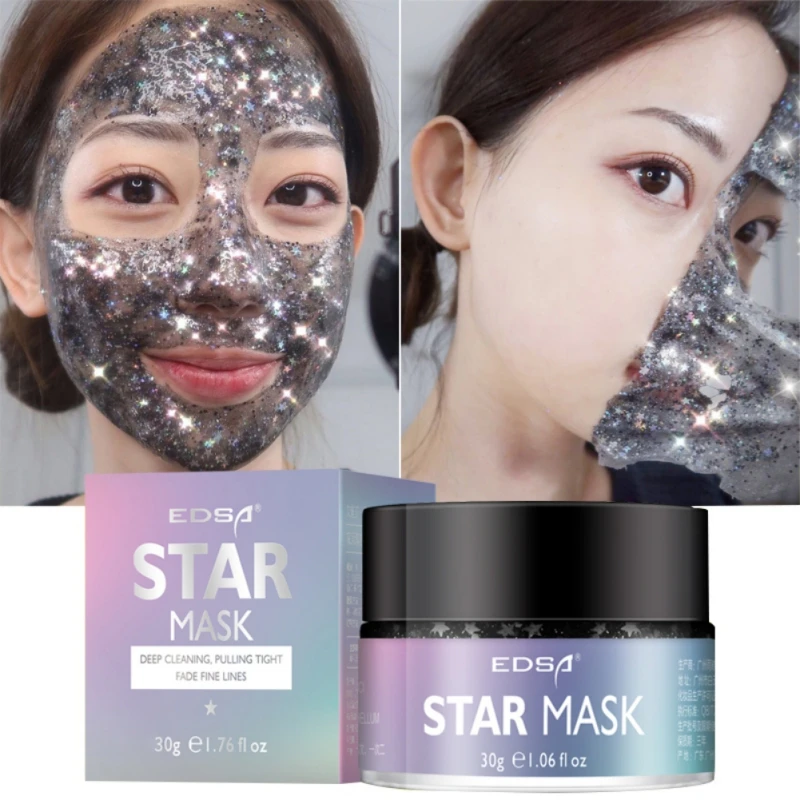 Star Glitter Mask Cleansing Moisturizing Anti-Wrinkle Firming Peel Off Black Mask
Star Glitter Mask Cleansing Moisturizing Anti-Wrinkle Firming Peel Off Black Mask