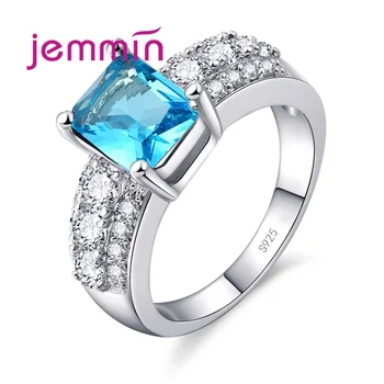 Attractive Dazzling Colorful Gem Rectangle Clear Crystal Rings for Women Christmas Gift Fine 925 Sterling Silver Jewelry
Attractive Dazzling Colorful Gem Rectangle Clear Crystal Rings for Women Christmas Gift Fine 925 Sterling Silver Jewelry