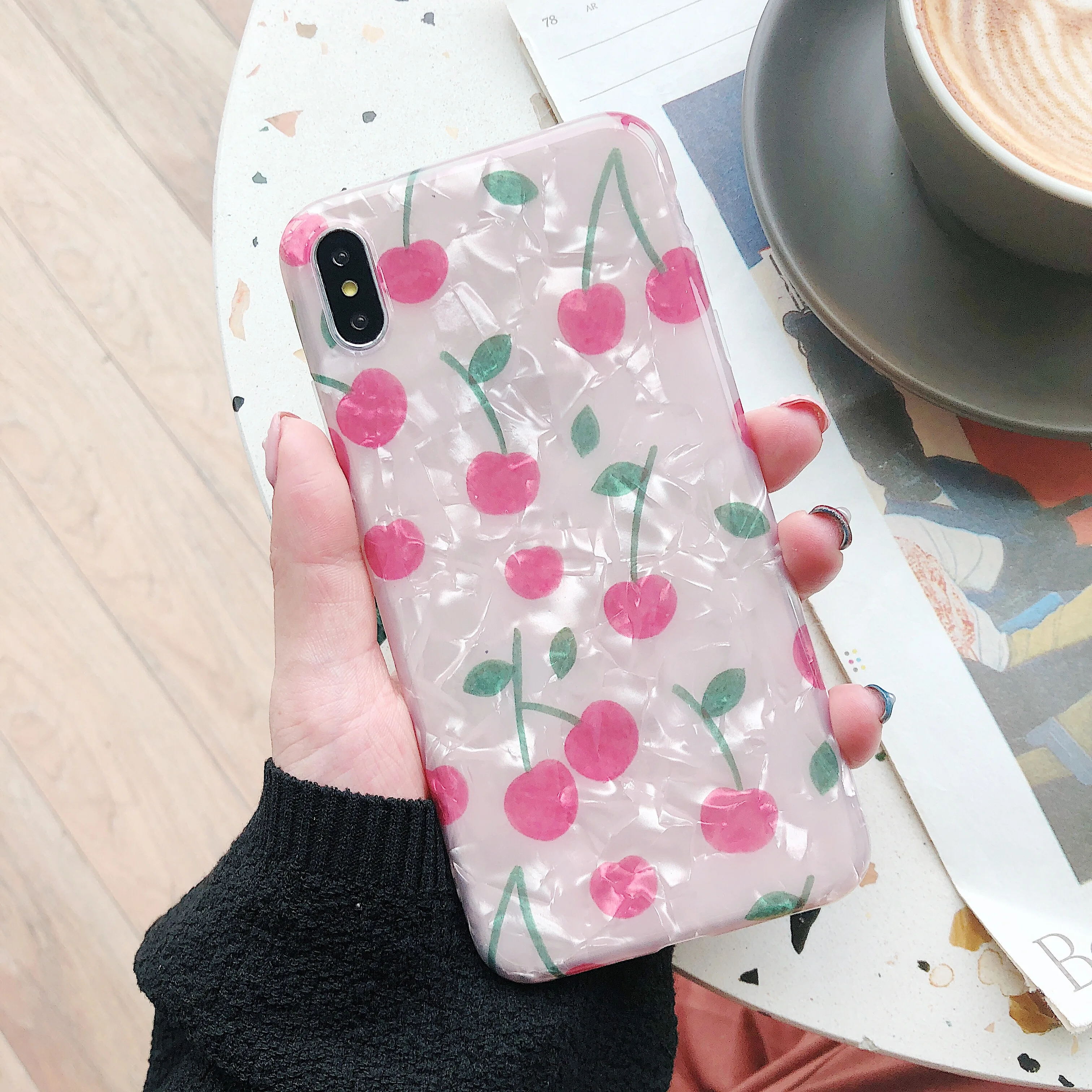 Fashion Cute Glitter Dream Shell Bling Pink Cherry Phone Case for iPhone XS Max XR X 8 7 6s 6 Plus Back Cover Cases Fundas Coque
Fashion Cute Glitter Dream Shell Bling Pink Cherry Phone Case for iPhone XS Max XR X 8 7 6s 6 Plus Back Cover Cases Fundas Coque