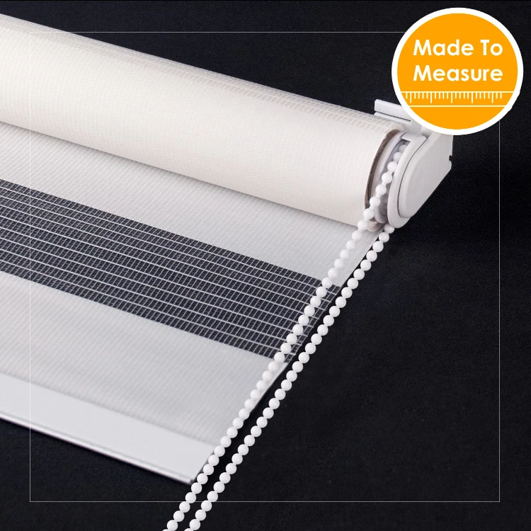 SCHRLING Zebra Fabric 100% polyster Roller Blinds For Windows Solid Color Double layer Curtains For Living room Customized Size
SCHRLING Zebra Fabric 100% polyster Roller Blinds For Windows Solid Color Double layer Curtains For Living room Customized Size