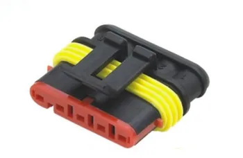 50pcs/lot 5 Pin/Way AMP TYCO Superseal Sealed HID Female Waterproof Electrical Wire Auto Connector Plug 282089-1
50pcs/lot 5 Pin/Way AMP TYCO Superseal Sealed HID Female Waterproof Electrical Wire Auto Connector Plug 282089-1