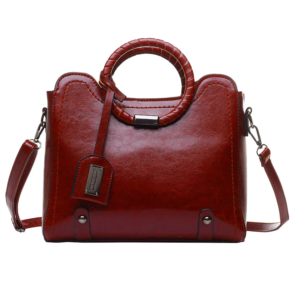 Fashion Lady Vintage Ring Tote Bag High capacity Wild Wild Solid Color Shoulder Bag ladies Messenger Bag bolsos para mujer
Fashion Lady Vintage Ring Tote Bag High capacity Wild Wild Solid Color Shoulder Bag ladies Messenger Bag bolsos para mujer