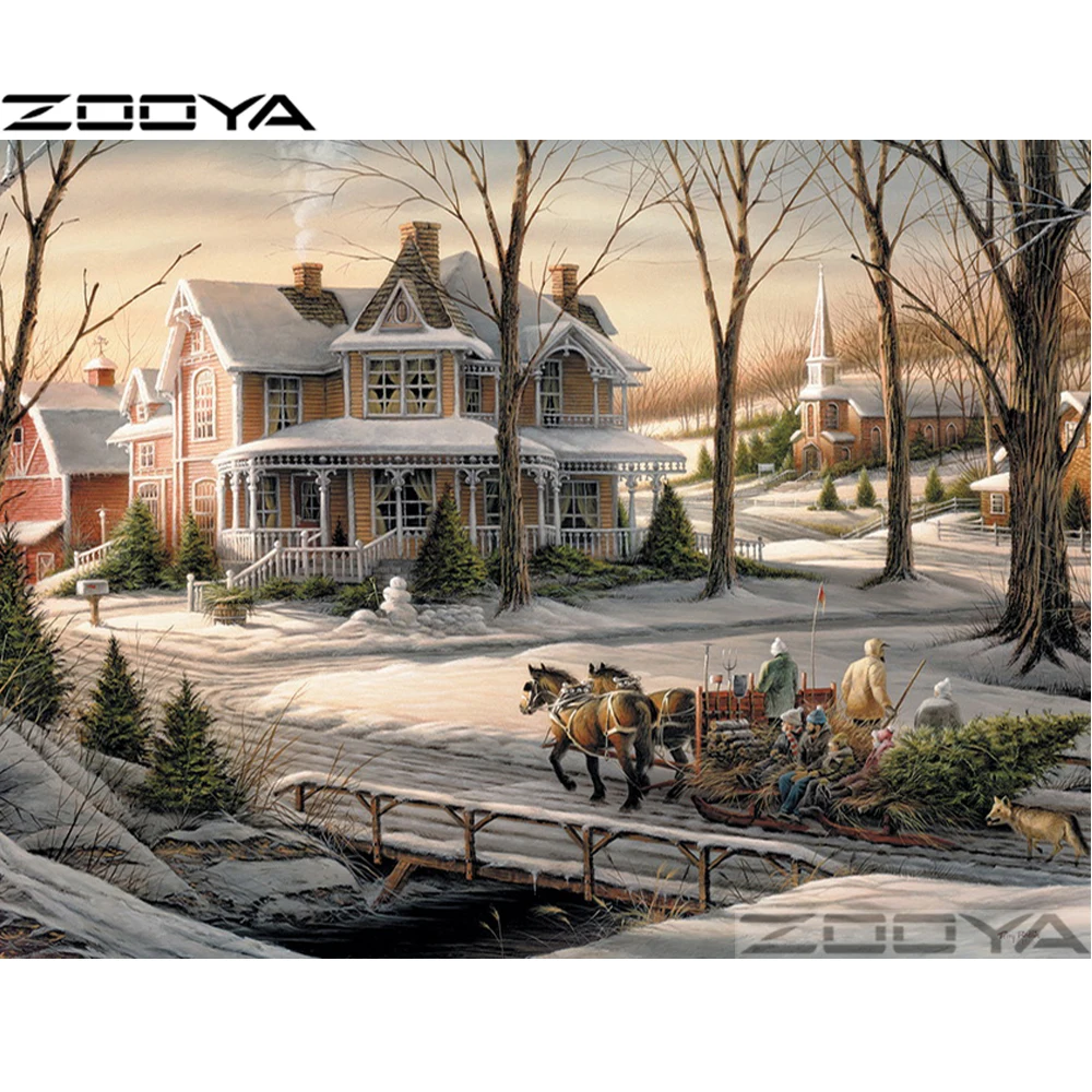 Diamond Embroidery 5D DIY Round Diamond Painting Wall Sticker Scenic Snow Carriage Pictures Of Rhinestone Cross-Stitch Kit R1586
Diamond Embroidery 5D DIY Round Diamond Painting Wall Sticker Scenic Snow Carriage Pictures Of Rhinestone Cross-Stitch Kit R1586