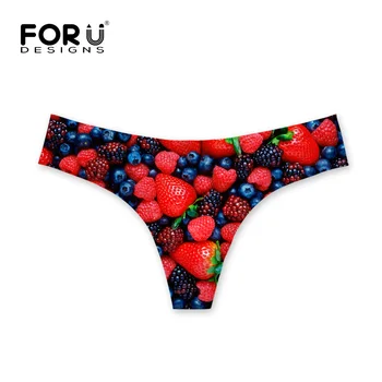 FORUDESIGNS Invisible Women Thongs G-strings Sexy Panties Strawberry Print Low-rise V-string Lady Exotic Underwear Rragas Mujer
FORUDESIGNS Invisible Women Thongs G-strings Sexy Panties Strawberry Print Low-rise V-string Lady Exotic Underwear Rragas Mujer