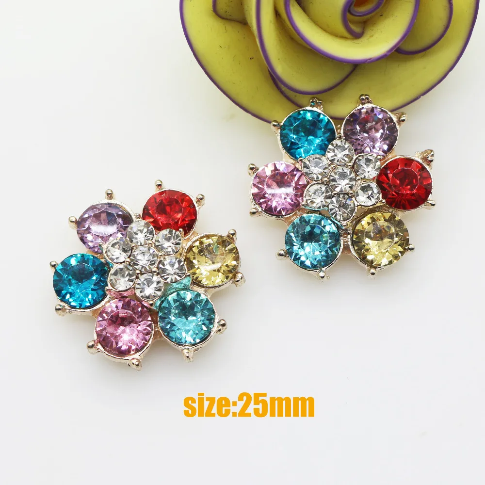 25mm 5 pcs / lot fashion Multicolor Flower shape rhinestone button Diy Alloy button accessories rhinestone.
25mm 5 pcs / lot fashion Multicolor Flower shape rhinestone button Diy Alloy button accessories rhinestone.