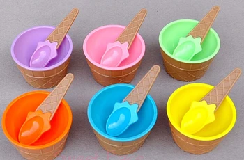 200 Sets Ice Cream Bowls Spoons Set Durable Plastic Cup Kids Children Birthday Party Wedding Home Decoration Gift Desserts Tubs
200 Sets Ice Cream Bowls Spoons Set Durable Plastic Cup Kids Children Birthday Party Wedding Home Decoration Gift Desserts Tubs