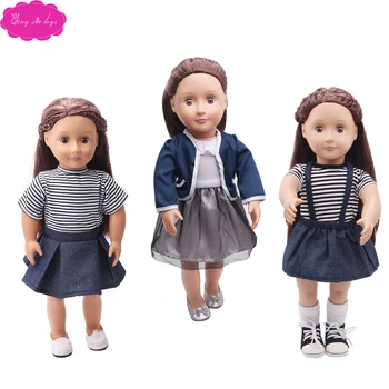 18 inch Girls doll clothes 2 pcs skirt suit 5 style American newborn dress Baby toys fit 43 cm baby dolls c34-c361
18 inch Girls doll clothes 2 pcs skirt suit 5 style American newborn dress Baby toys fit 43 cm baby dolls c34-c361