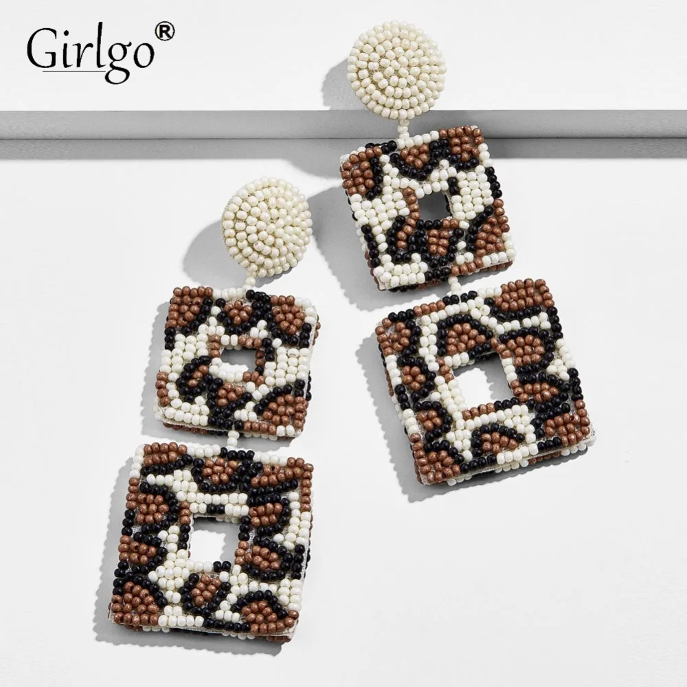 Girlgo BA Beads Leopard Print Acrylic Drop Earrings For Women Boho Dangle Handmade Earrings Charm Jewelry Accessories Brincos
Girlgo BA Beads Leopard Print Acrylic Drop Earrings For Women Boho Dangle Handmade Earrings Charm Jewelry Accessories Brincos