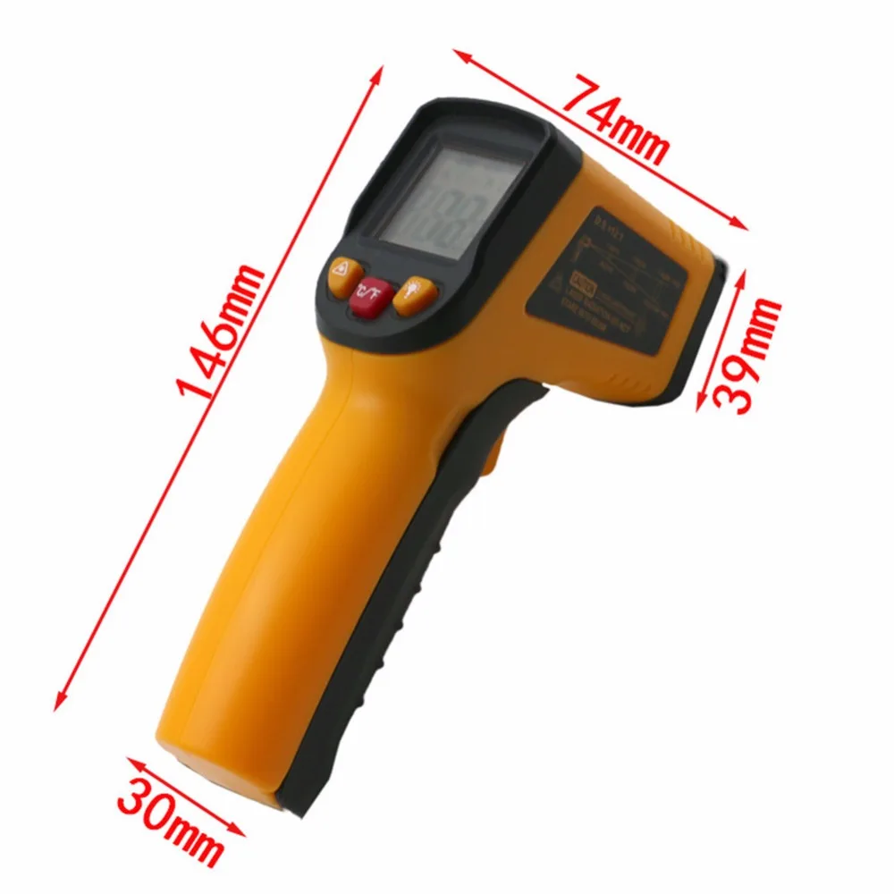 digital thermometer,termometro digital,Red Laser Temperature Meter G