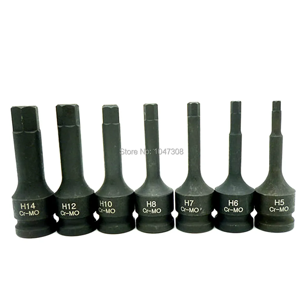 1/2" Dr Impact Spline Bit Sockets Tool Set H5 H6 H7 H8 H10 H12 H14 Bits CR-MO Screwdriver Bit Impact Type Sockets Bits Pack of 7
1/2" Dr Impact Spline Bit Sockets Tool Set H5 H6 H7 H8 H10 H12 H14 Bits CR-MO Screwdriver Bit Impact Type Sockets Bits Pack of 7
