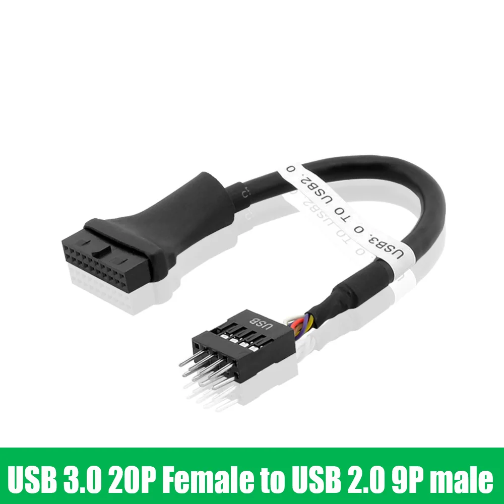 New 15cm Motherboard USB 3.0 20pin Female to USB 2.0 9Pin Housing Male Cable Adapter For Computer PC desktop Mainboard 2pcs
New 15cm Motherboard USB 3.0 20pin Female to USB 2.0 9Pin Housing Male Cable Adapter For Computer PC desktop Mainboard 2pcs