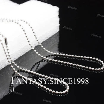 Wholesale Lots 100pcs Beads Metal Necklaces Chains simple Stainless Steel men's women's Fit For dog Tags
Wholesale Lots 100pcs Beads Metal Necklaces Chains simple Stainless Steel men's women's Fit For dog Tags
