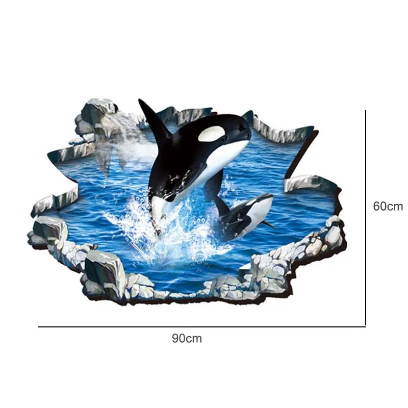 3D Wall Floor Sticker PVC Waterproof Removable Dolphin Art Decal DIY Home Office Decoration UYT Shop
3D Wall Floor Sticker PVC Waterproof Removable Dolphin Art Decal DIY Home Office Decoration UYT Shop