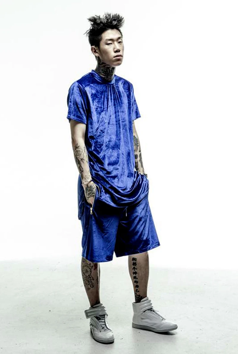 Curve Hem Long t-Shirt Men Hip Hop (7)