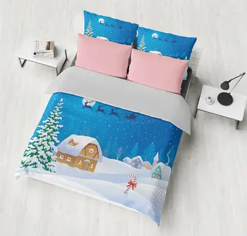 3D Snowman Christmas tree winter Bedding set Comforter sets duvet cover bed pillowcase blue Cartoon kids cartoon room King size
3D Snowman Christmas tree winter Bedding set Comforter sets duvet cover bed pillowcase blue Cartoon kids cartoon room King size