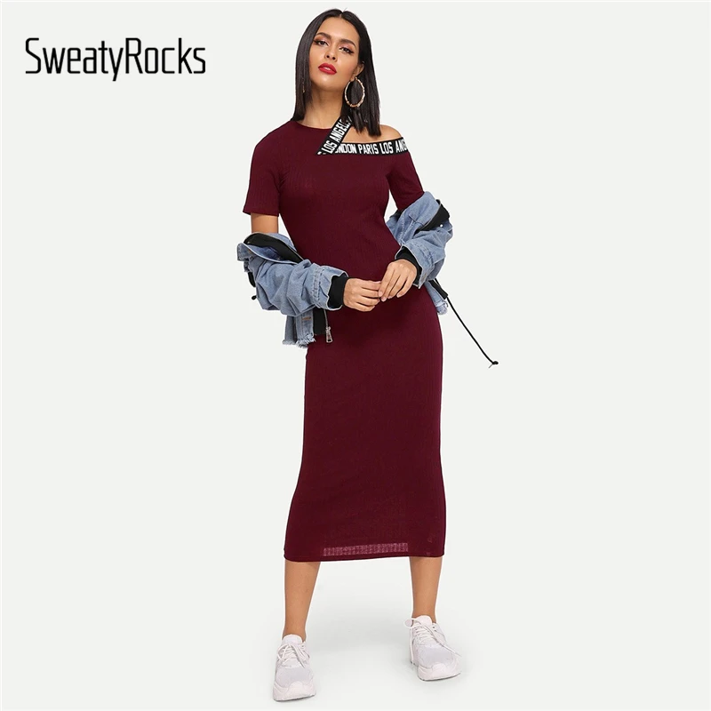 SweatyRocks Cut Out Letter Print Dress Streetwear Women Casual Clothing 2019 New Summer Burgundy Sexy Bodycon Dress
SweatyRocks Cut Out Letter Print Dress Streetwear Women Casual Clothing 2019 New Summer Burgundy Sexy Bodycon Dress