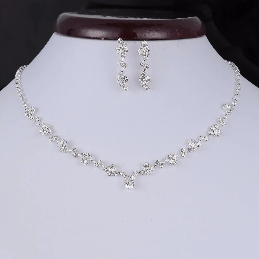 Silver Tone Crystal Tennis Choker Necklace Set Factory Price Wedding Bridal Bridesmaid African Women Elegant Jewelry Sets Gifts
Silver Tone Crystal Tennis Choker Necklace Set Factory Price Wedding Bridal Bridesmaid African Women Elegant Jewelry Sets Gifts