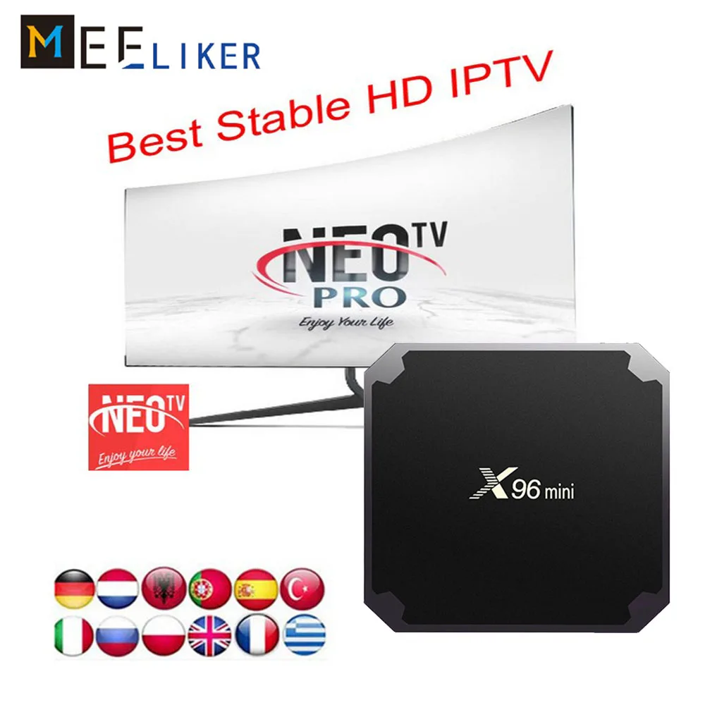 Cheap 1year free NEOTV pro IPTV subscription for x96mini 1G 8G iptv box android x96 mini for France Germany African discount
Cheap 1year free NEOTV pro IPTV subscription for x96mini 1G 8G iptv box android x96 mini for France Germany African discount