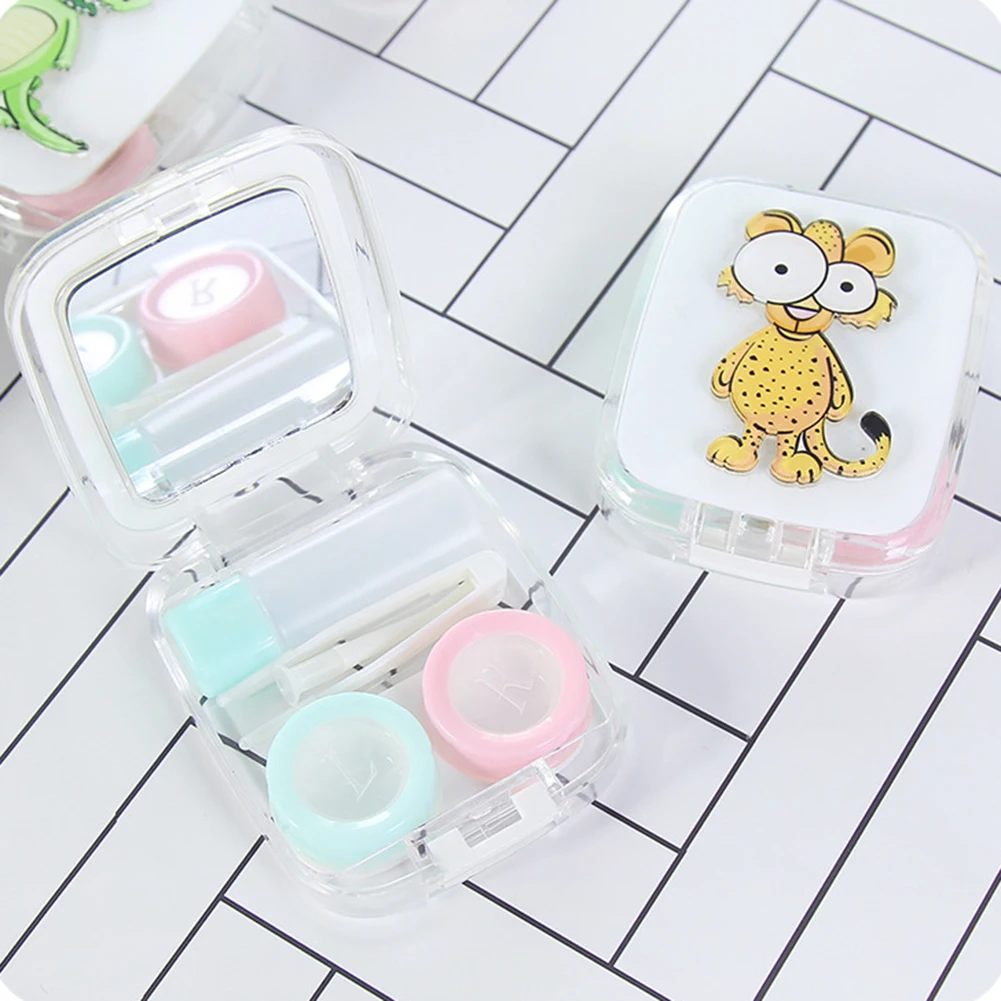 Cute Contact Lens Case Cartoon Animal with Mirror Eye Care Kit Contact Lenses Box
Cute Contact Lens Case Cartoon Animal with Mirror Eye Care Kit Contact Lenses Box