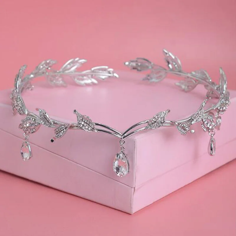 Crystal Crown Bridal Wedding Hair Accessories Rhinestone Waterdrop Leaf Tiara Crown Headband Frontlet Bridesmaid Hair Jewelry
Crystal Crown Bridal Wedding Hair Accessories Rhinestone Waterdrop Leaf Tiara Crown Headband Frontlet Bridesmaid Hair Jewelry