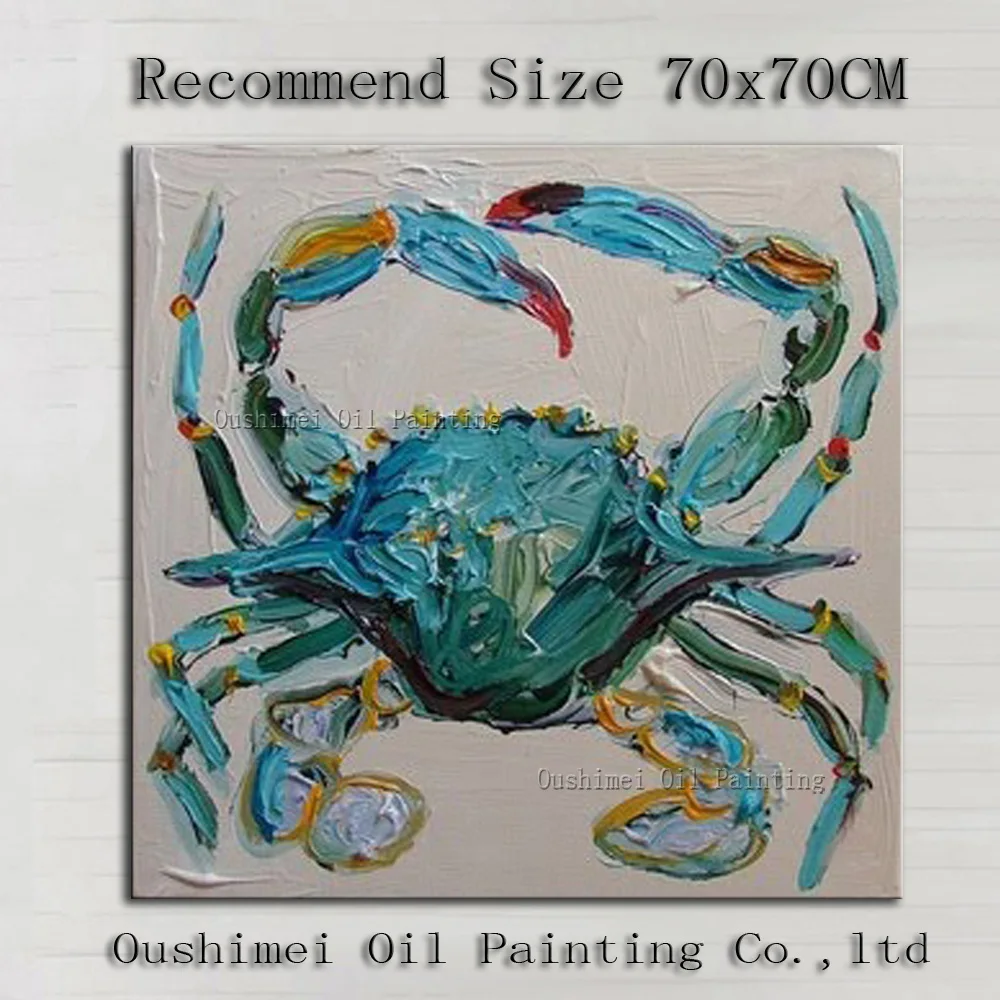 Painter Team Pure Hand-painted Good Quality Green Crab Oil Painting For Wall Decoration Special Crab Canvas Painting Decorative
Painter Team Pure Hand-painted Good Quality Green Crab Oil Painting For Wall Decoration Special Crab Canvas Painting Decorative
