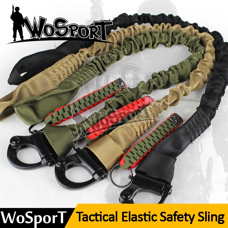 WoSporT Tactical Elastic Safety Sling Military Safety Rope Quick Release Line Climbing Protective Lanyard Strap for Outdoor
WoSporT Tactical Elastic Safety Sling Military Safety Rope Quick Release Line Climbing Protective Lanyard Strap for Outdoor