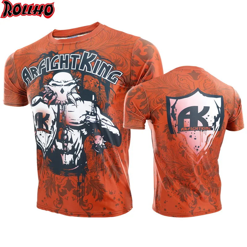 ROLLHO Thai Boxing MMA T Shirt Gym Tee Shirt Fighting Fighting Martial Arts Fitness Training Muay Thai T Shirt Men Homme
ROLLHO Thai Boxing MMA T Shirt Gym Tee Shirt Fighting Fighting Martial Arts Fitness Training Muay Thai T Shirt Men Homme