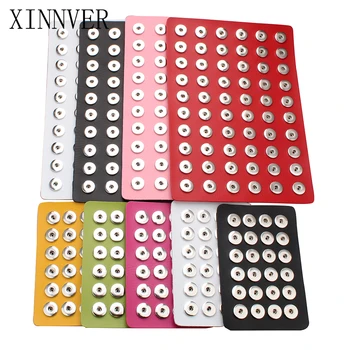 Hot Snap Button Jewelry Black Genuine Leather 18MM Snap Button Display For 60pcs & 24pcs DIY Jewelry Soft Displays Holder
Hot Snap Button Jewelry Black Genuine Leather 18MM Snap Button Display For 60pcs & 24pcs DIY Jewelry Soft Displays Holder