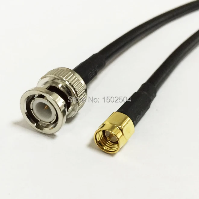 New SMA Male Plug Connector Switch BNC Male Plug Convertor RG58 Wholesale Fast Ship 50CM 20" Adapter
New SMA Male Plug Connector Switch BNC Male Plug Convertor RG58 Wholesale Fast Ship 50CM 20" Adapter